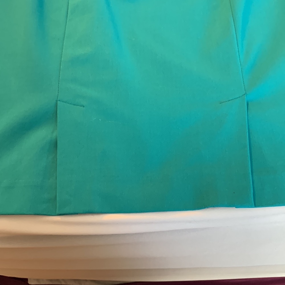 Turquoise Liz Claiborne pencil skirt, size 12 - Picture 4 of 4